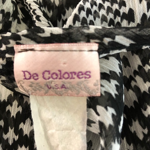 3/$20 De Colores sheer heart print tank top - Picture 3 of 6